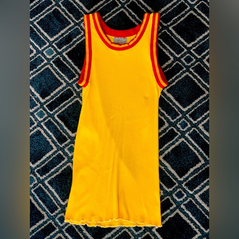 Vintage Yellow & Red Tank Top